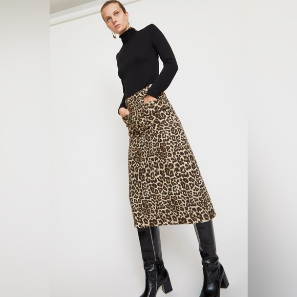 No 6 Sylvia skirt leopard - Picture 4 of 7